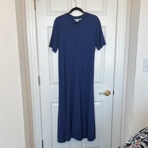 Chico’s Royal Blue Short-Sleeve Maxi Dress